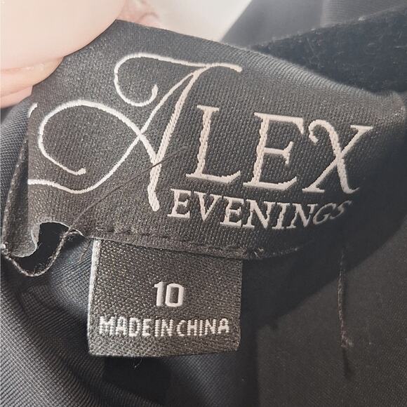 Alex Evenings Contour Ruched Dress 10 Sheath Long Formal Compression SmoothFit - Picture 4 of 9